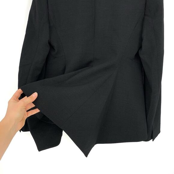 STELLA MCCARTNEY Puplum Wool Blazer Black 42 - Picture 11 of 11